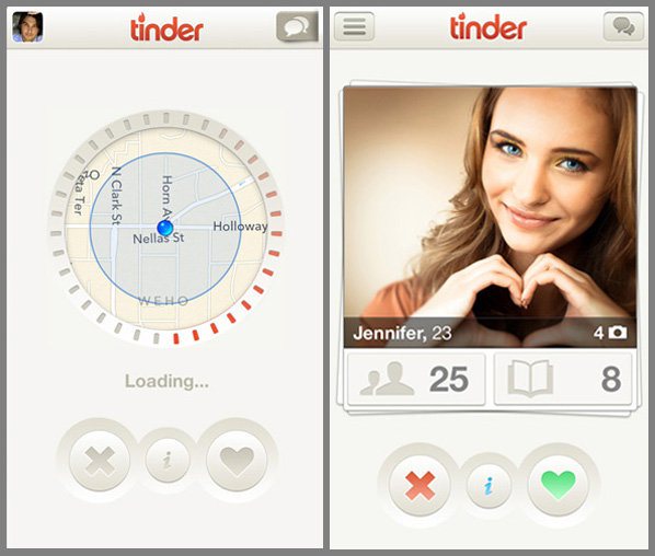 Screenshot of Tinder App